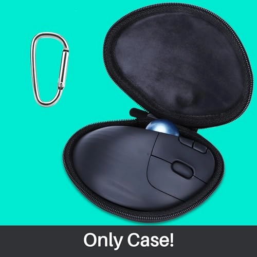 Hard Case Compatible with Ergo M575 / Ergo M575S / MX Ergo / MX Ergo S Trackball Mouse - Black Waterproof