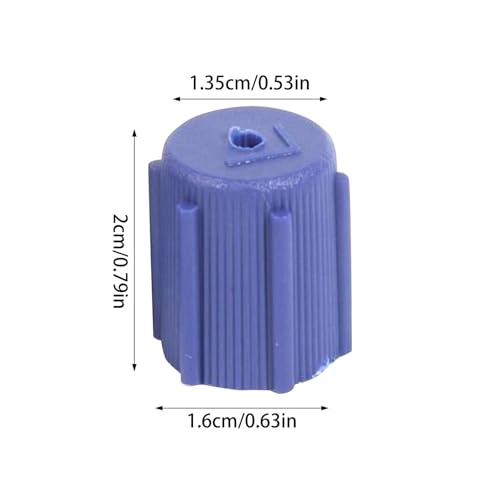 R134a Air Conditioning Charging Port Caps - 10 Pcs 13mm and 16mm High and Low Side