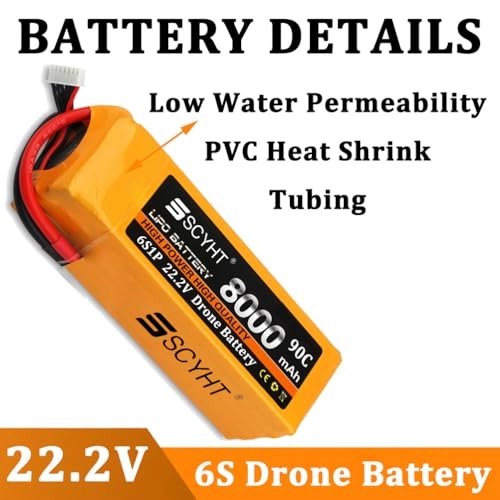 6S Drone Battery - 6000mAh 6500mAh 8000mAh