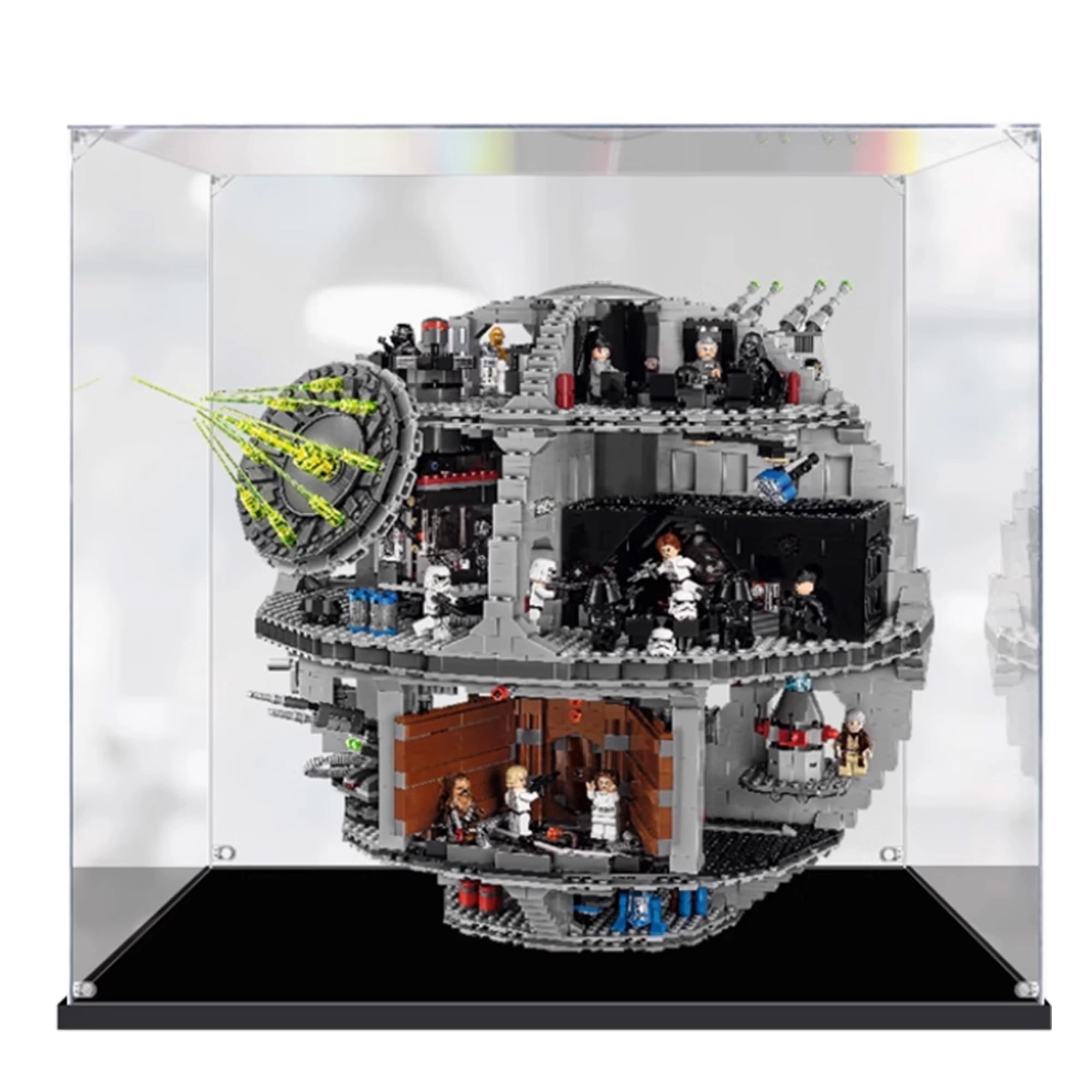 QIXINDGYH Display Case for Lego 75159 Death Star - Thick 3mm 53 x 45 x46 cm