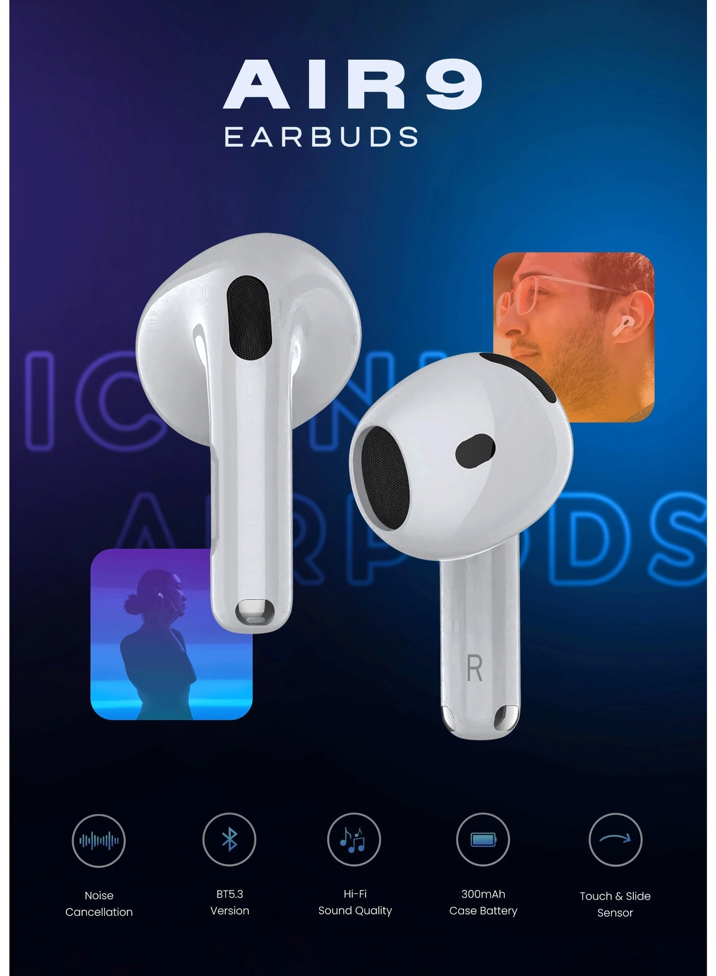 AIR 9 PRO Wireless Earbud