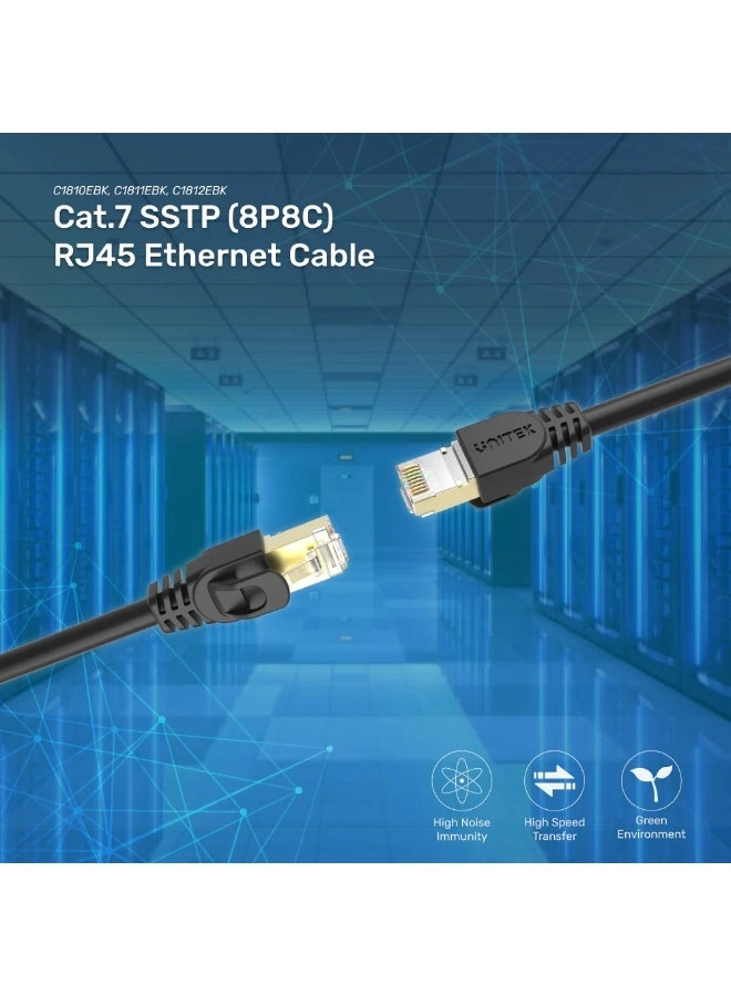 Cat 7 SSTP RJ45 Flat Ethernet Cable - 2 Meter
