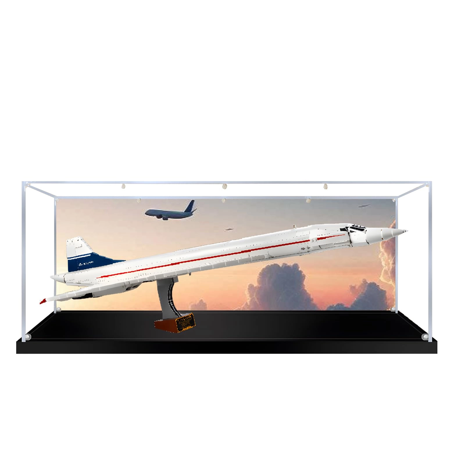 bodamaike LE*GO Concorde (10318) Display Case - Background-F