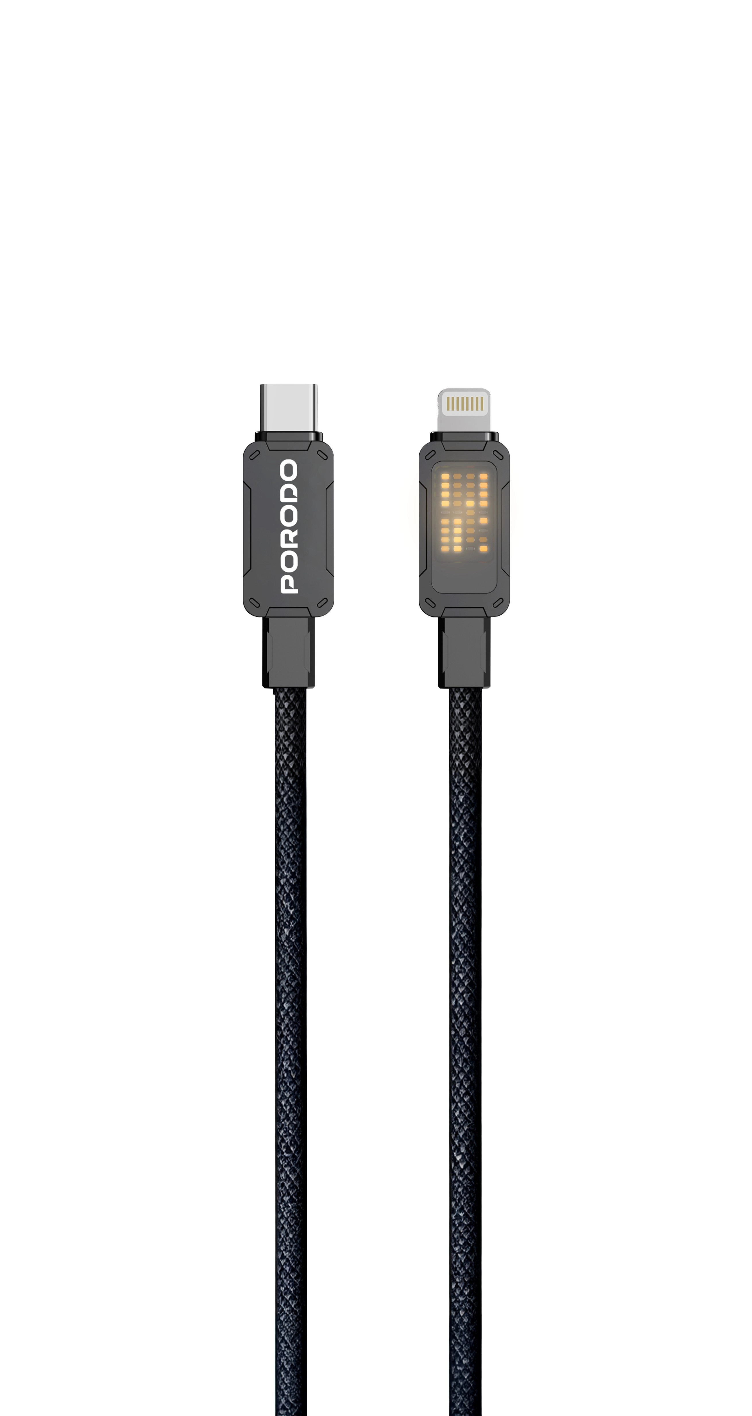 Porodo Charge Cable 27W USB-C to Lightning 1m Braided