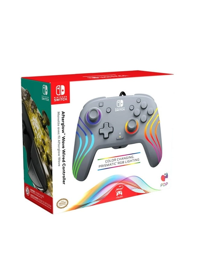 Nintendo Switch Afterglow Wave Wired Controller Grey