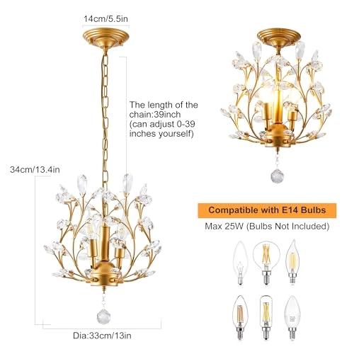 Modern Mini K9 Crystal Ceiling Light