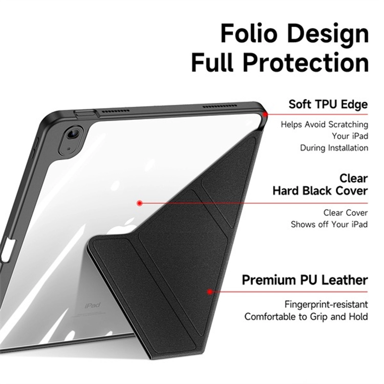 Smart Folio Case with Pencil Holder for iPad 10 (2022)