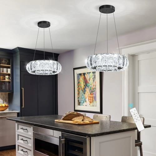 LED Ring Chandelier - min 3.9" to max 78"