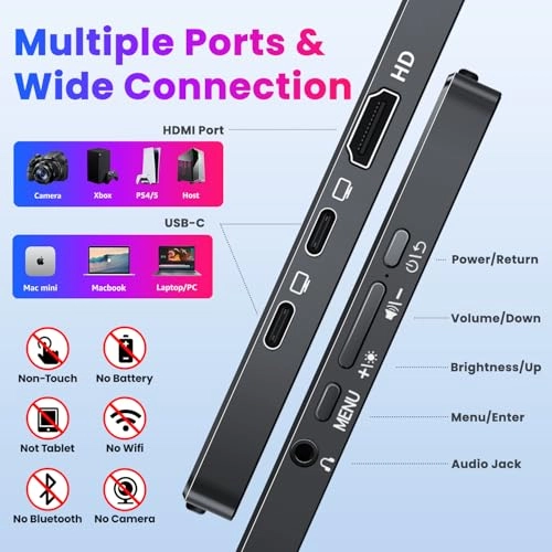 Portable Monitor - T156UH 15.6 Inches 3840 x 2160