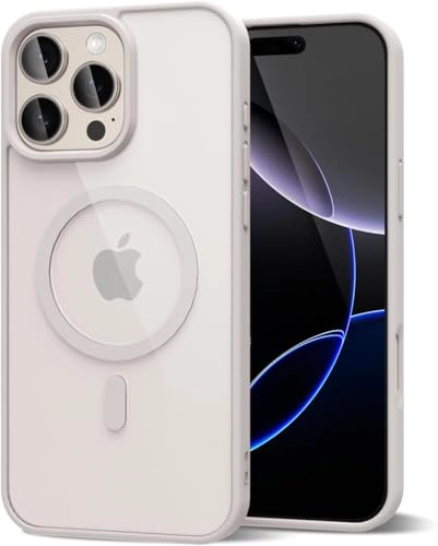 Case for iPhone 16 Pro Max Clear Back Phone Bumper Cover with MagSafe for iPhone 16 Pro Max