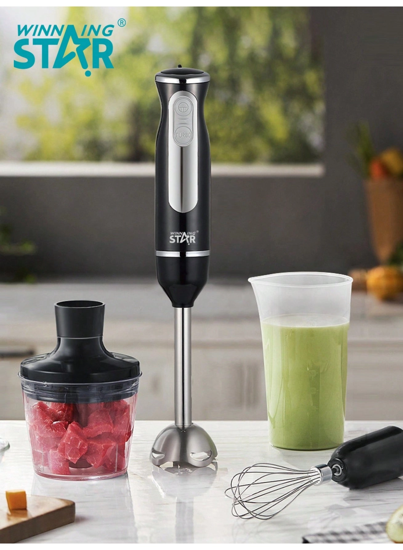 Winning Star Hand Blender - 3-in-1 600W