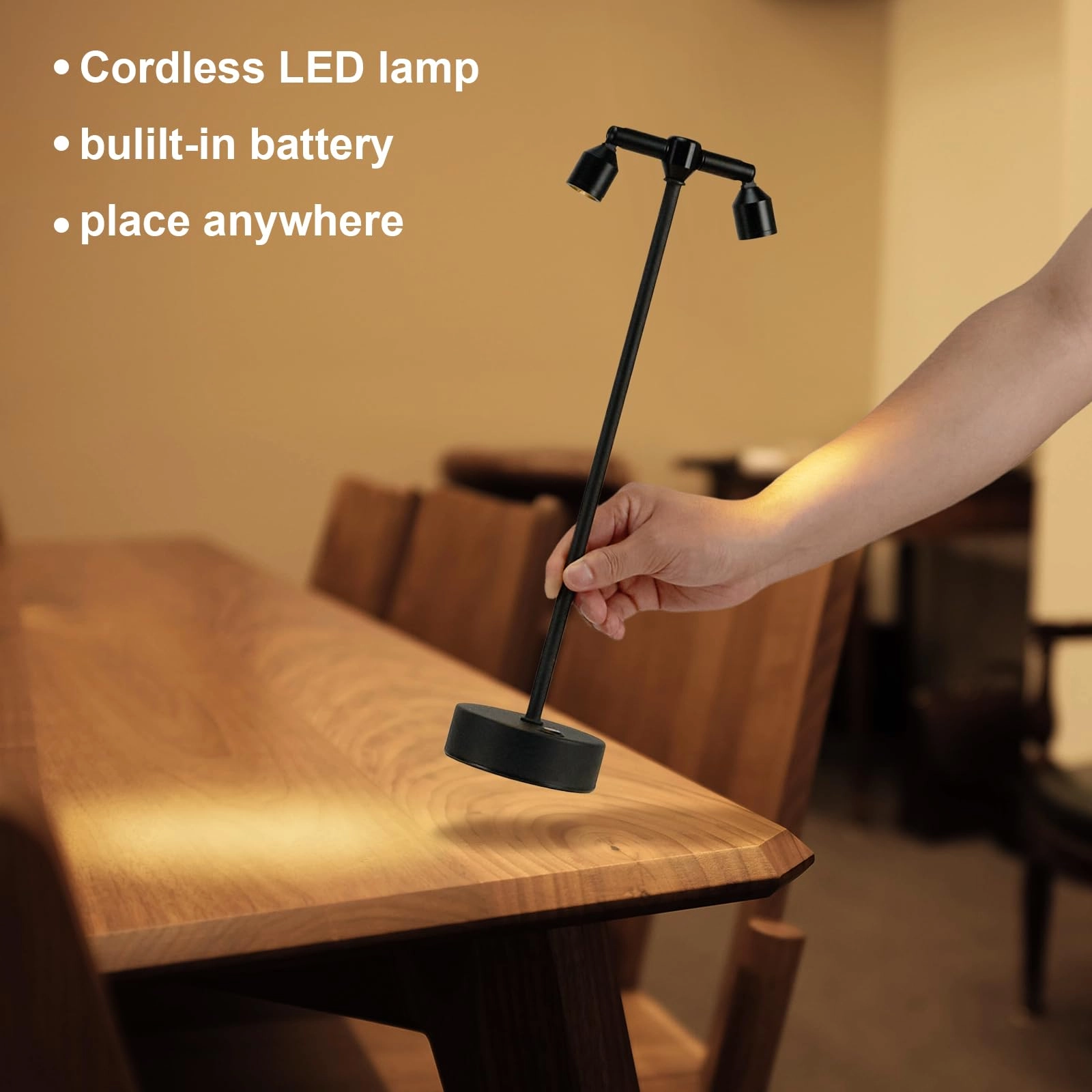 Rechargeable Cordless Spotlight - Table Spotlight Warm White