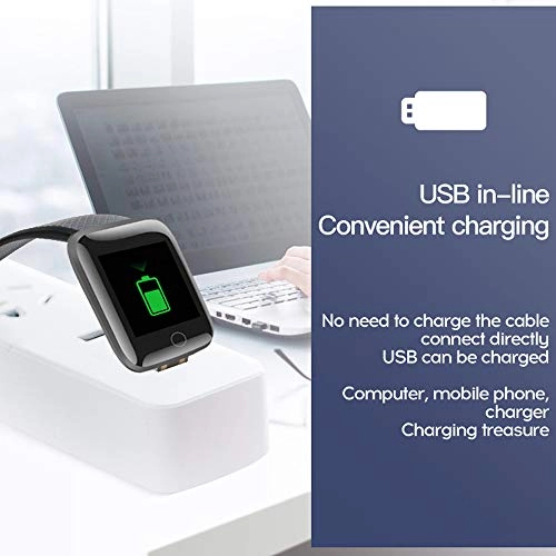 Bluetooth Blood Pressure Monitor - Waterproof Heart Rate Smartwatch