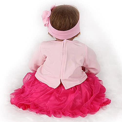 Reborn Baby Doll - 55cm Soft Silicone Limbs Cloth Body