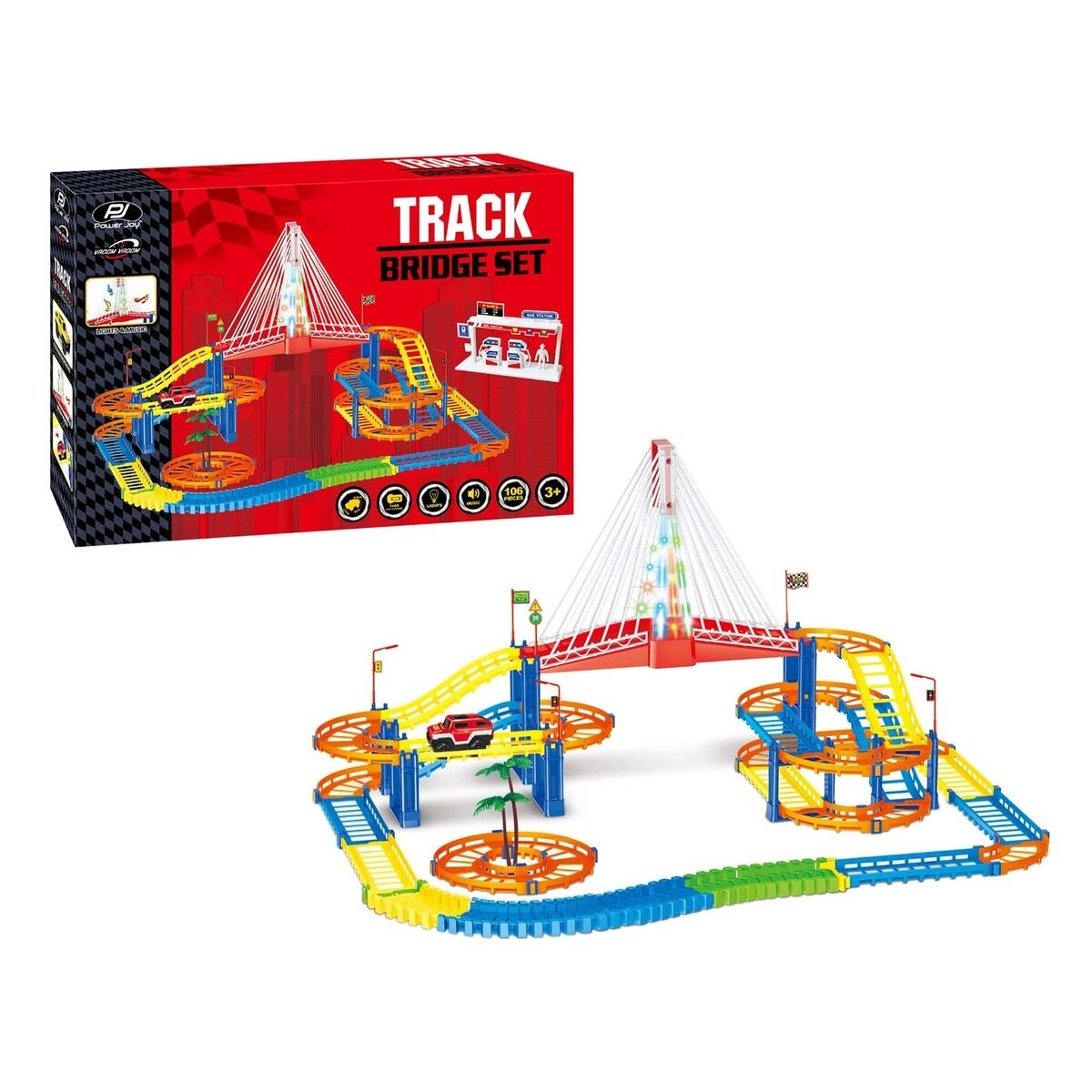 Vroom Vroom Magic Track Bridge - 106 pcs