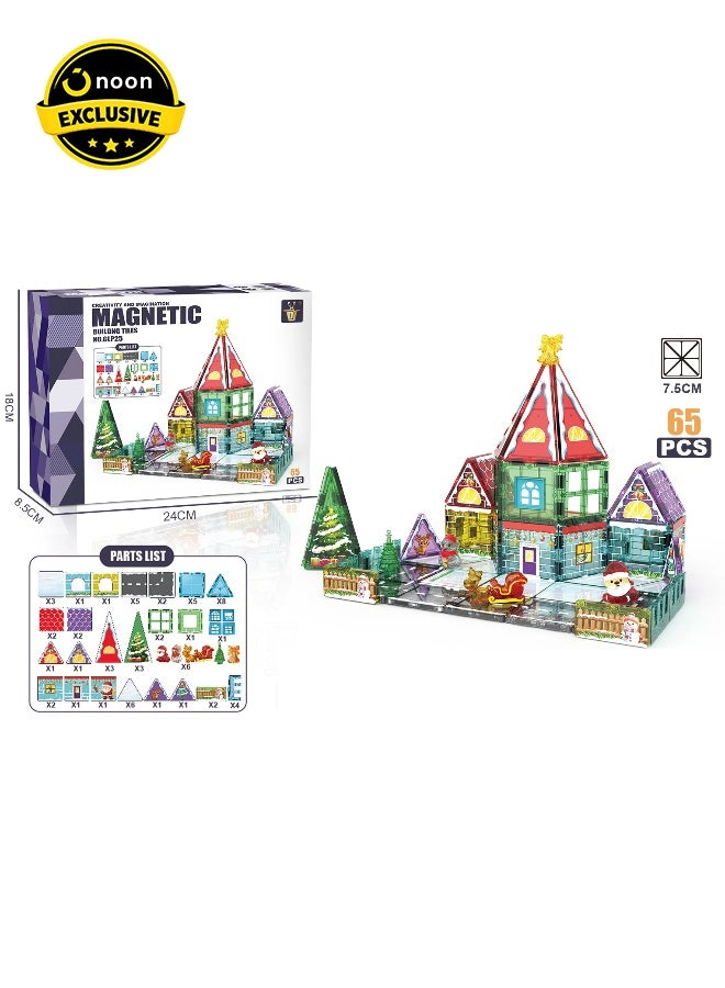 Magni Mates Magnetic Building Tiles - Christmas