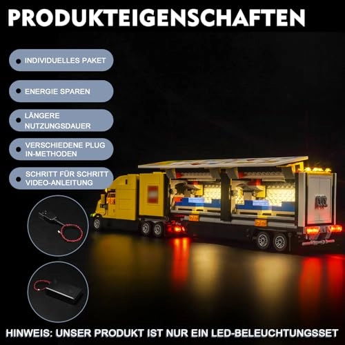 LED Light Set for LEGO 60440 Yellow Delivery Truck - Copper 5V