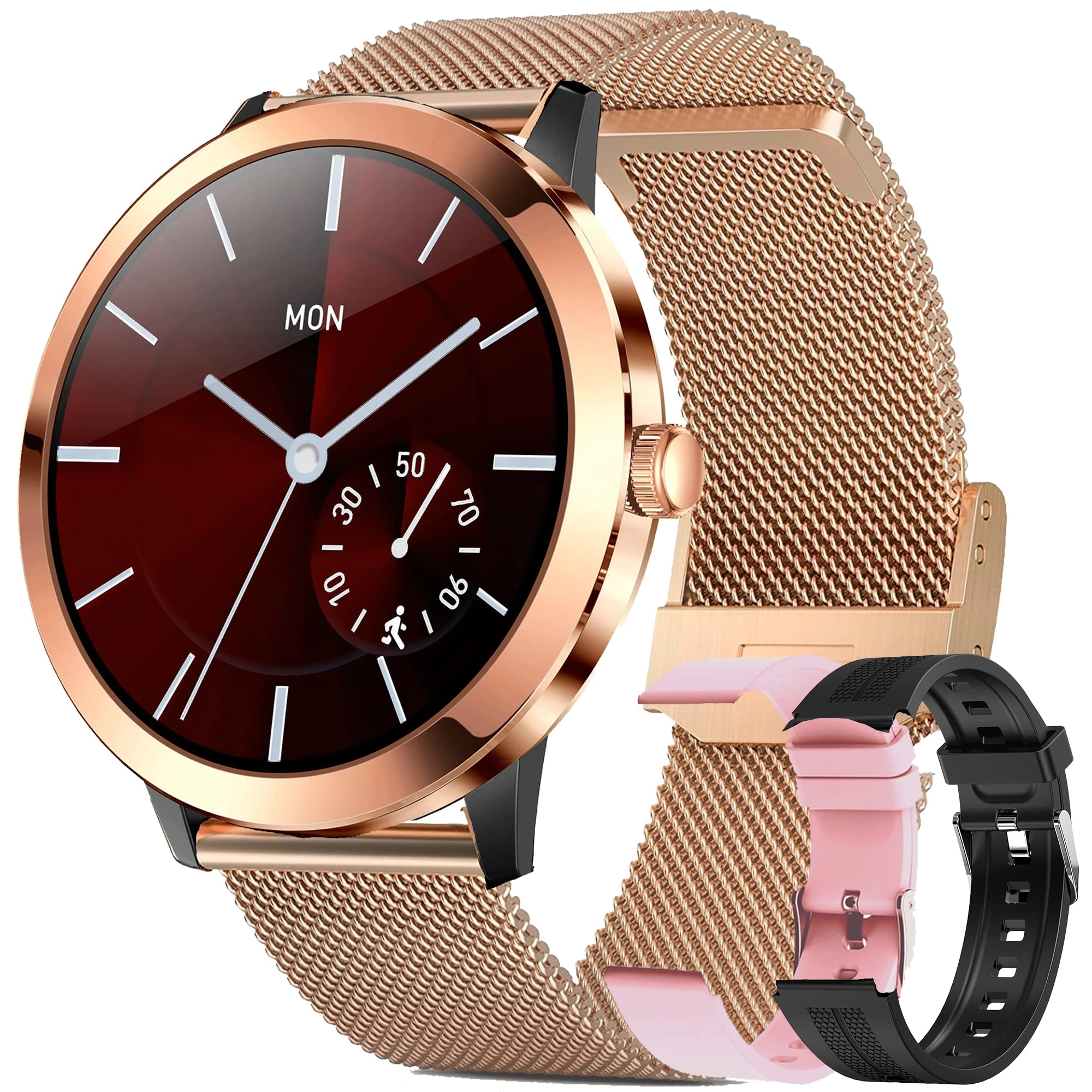 YMUAN Smart Watch Stainless Steel