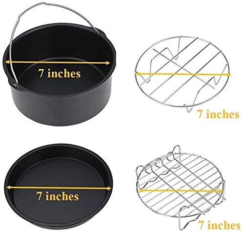 Cake Barrel + Pizza Pan + Metal Holder + Double Layer Rack + Silicone Mat - Stainless Steel 5-PCS
