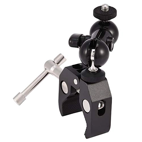 Dual Ball Arm Mount - Aluminum Alloy Black