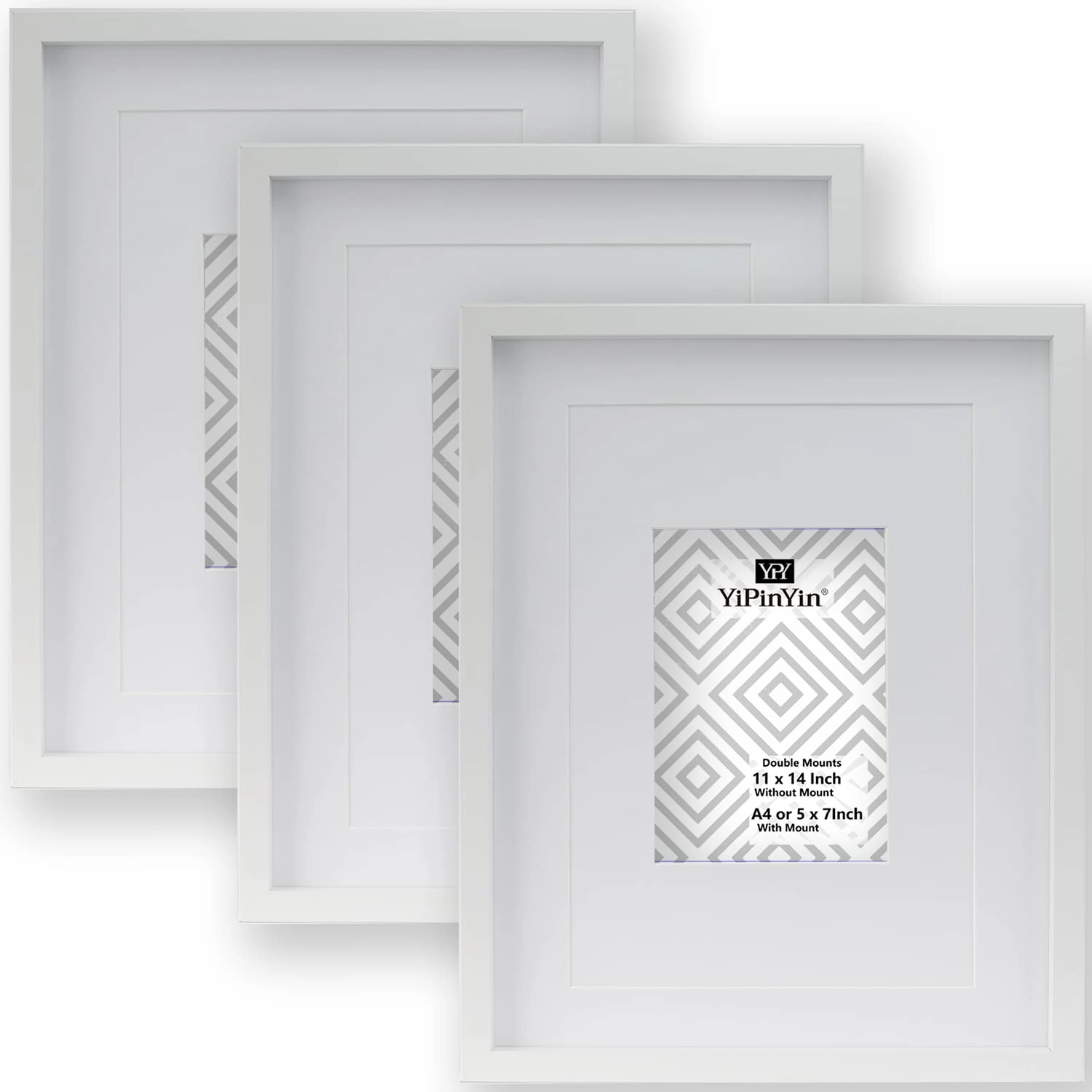 yipinyin Boxed Gallery Picture Frames - 11x14 Inch Set of 3