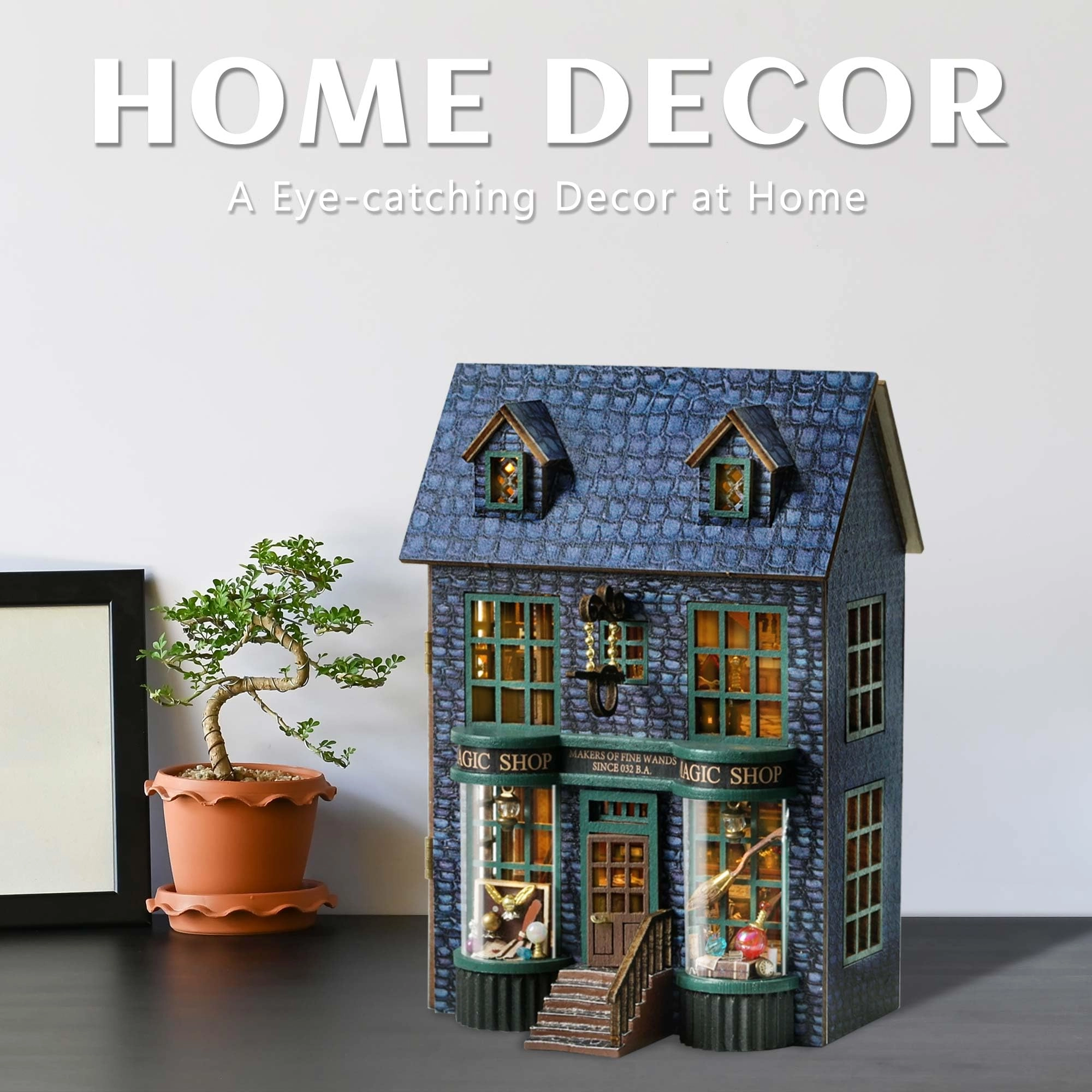DIY Miniature House Kit - Christmas, Fantasy, Halloween, Movie