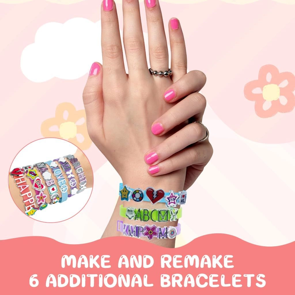 DIY Charm Watch Band And Letter Bracelet Kit - 6+ Multi Colour