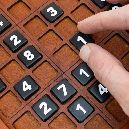 Deluxe Wooden Sudoku Puzzle - 81 Numbered Tiles X-Large