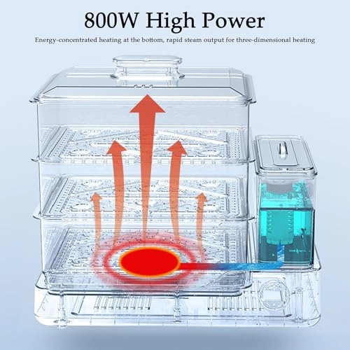 360° Steam Cycle Electric Food Steamer - 26L