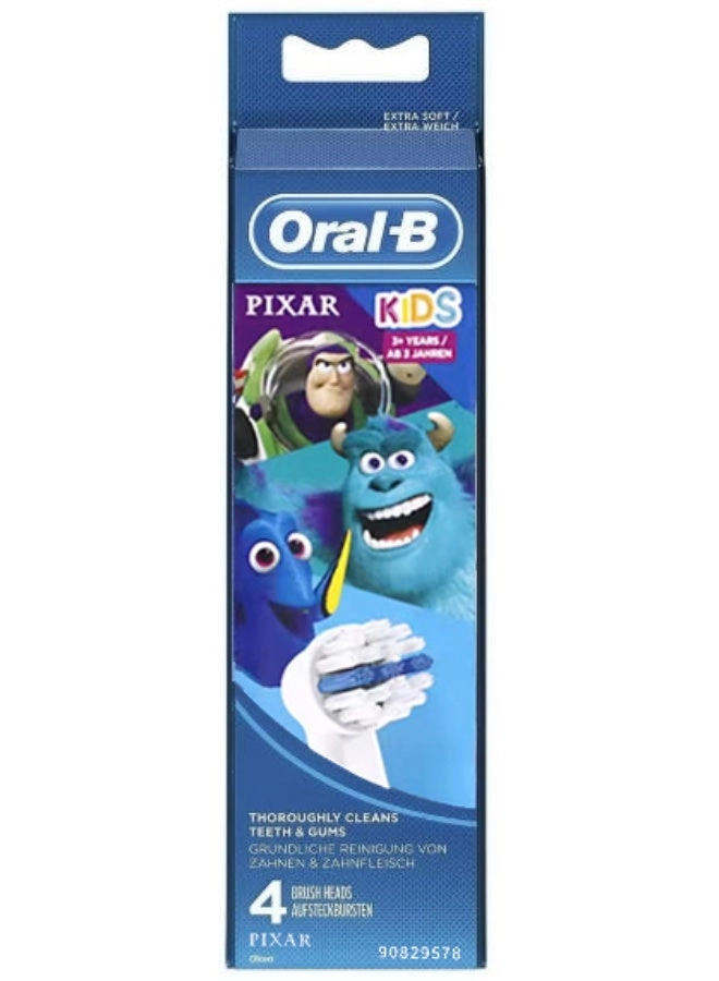 Pro Kids - Pack of 4 Extra Soft Bristles For Ages 3+