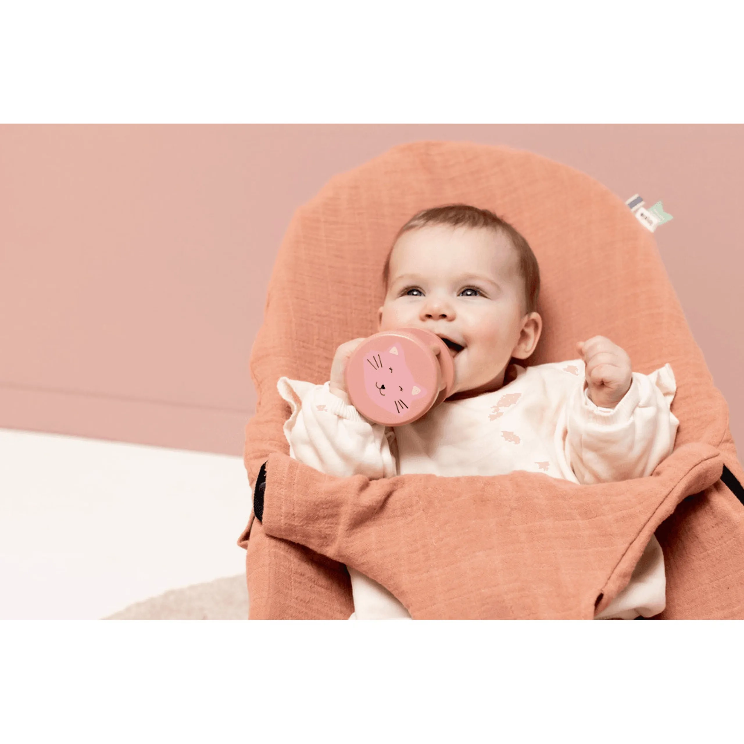 Wooden Rolling Rattle - Suitable for 6 months and above Mrs. Cat