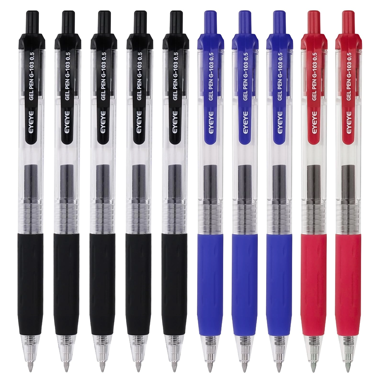 eyeye G-103 - 5 Black, 3 Blue, 2 Red 0.5mm