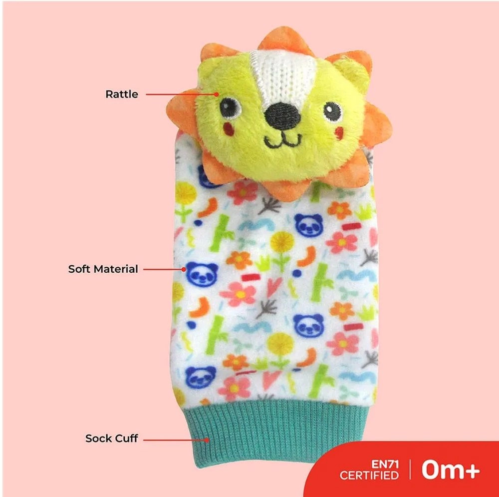 Foot And Wrist Rattle - 0 months fabric 4 pieces