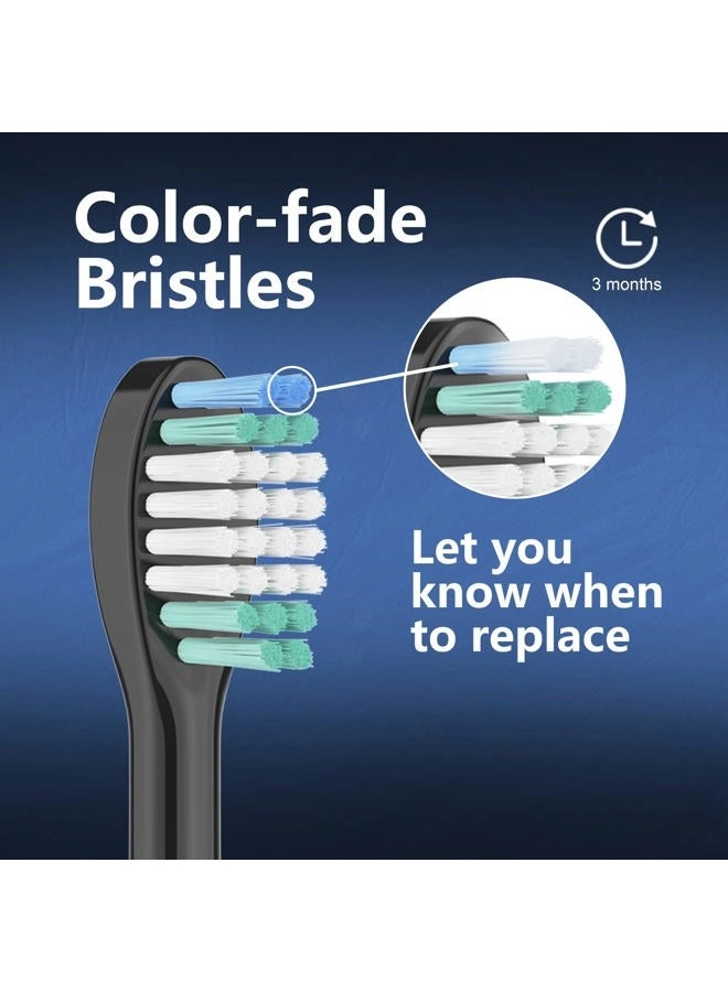 Replacement Toothbrush Heads - Pack of 5 Black