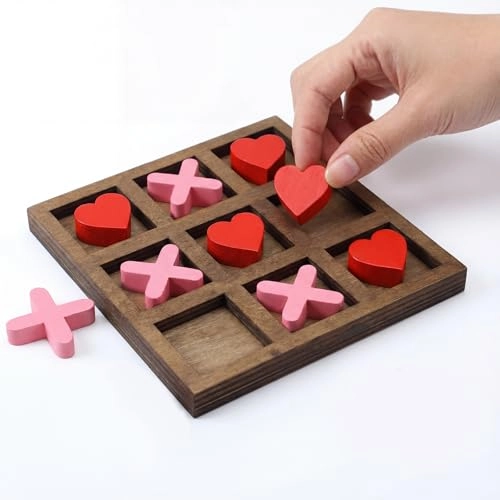 Valentine Wooden Tic Tac Toe