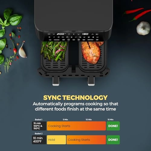 2 in 1 Digital Air Fryer NAF1099D