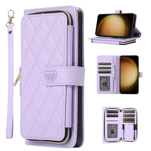 Case for Xiaomi Redmi Note 12 Pro 5G - Faux Leather Zipper Purse Wallet Phone Cover