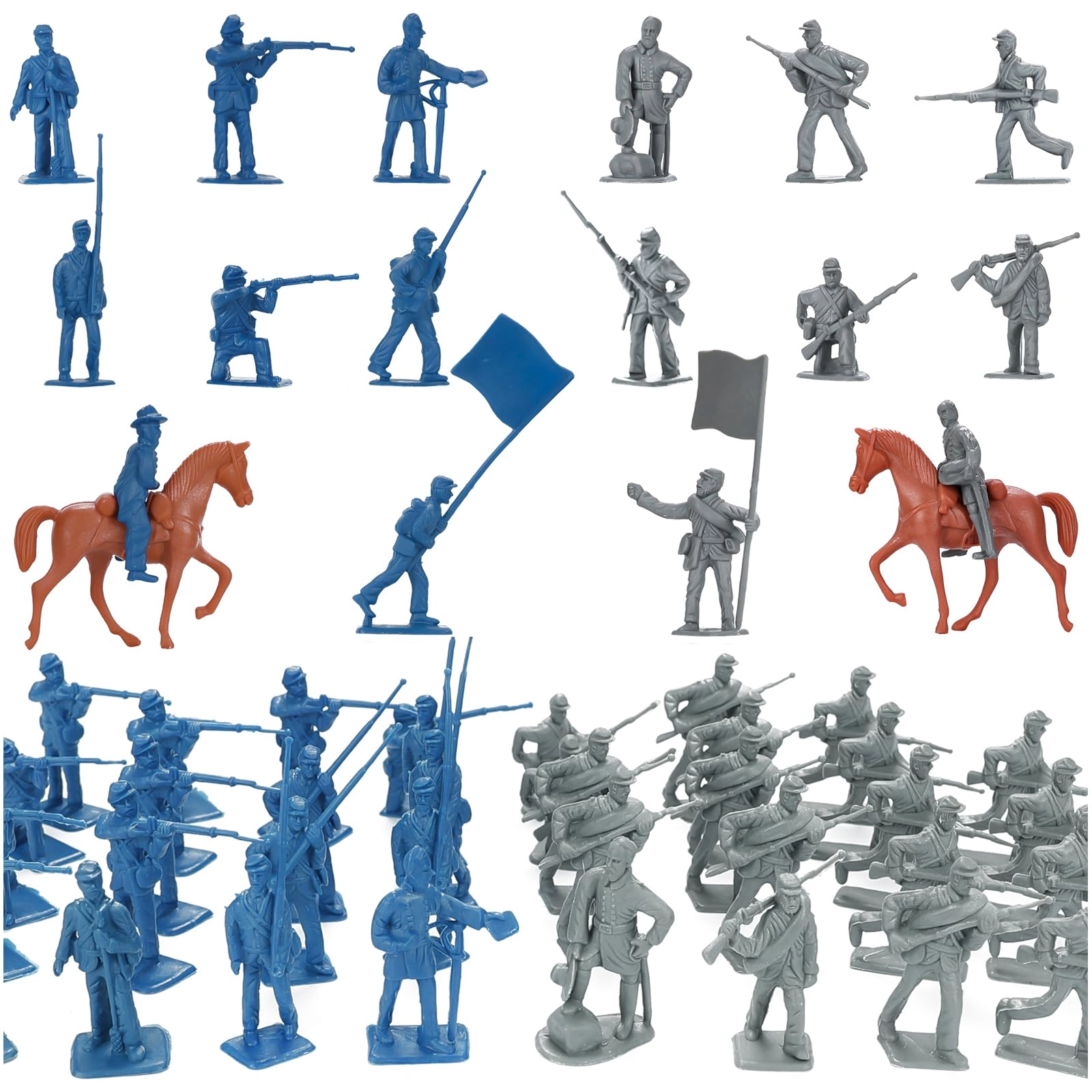 HAPTIME Civil War Army Men Set - 36.0 Civil War Soldiers 42