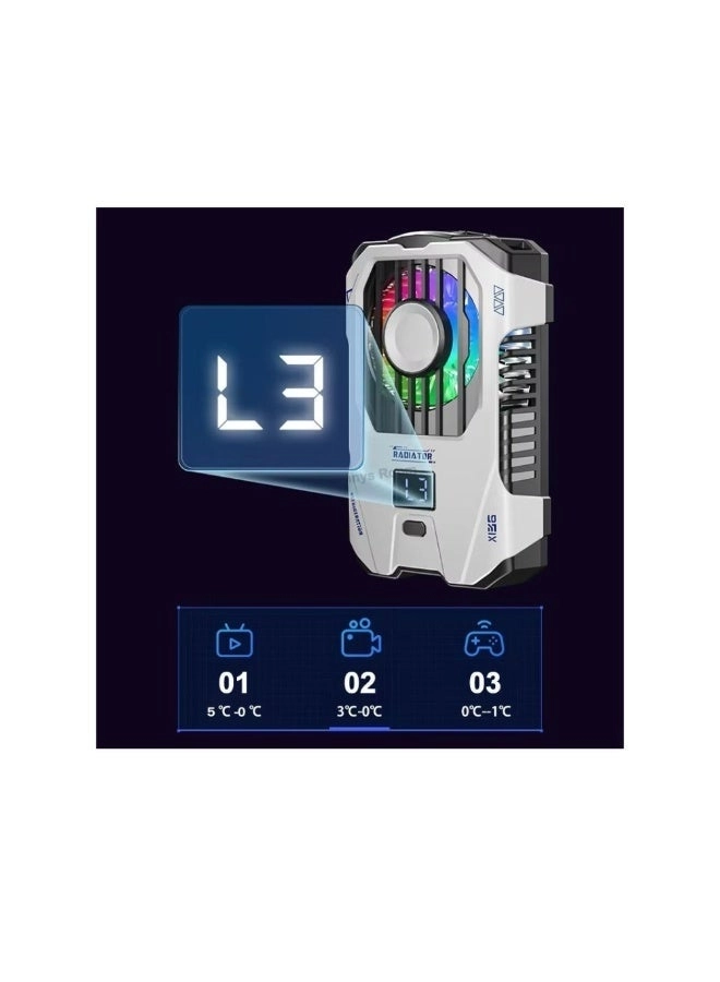 X136 - Mobile Phone Cooling Fan USB-powered white