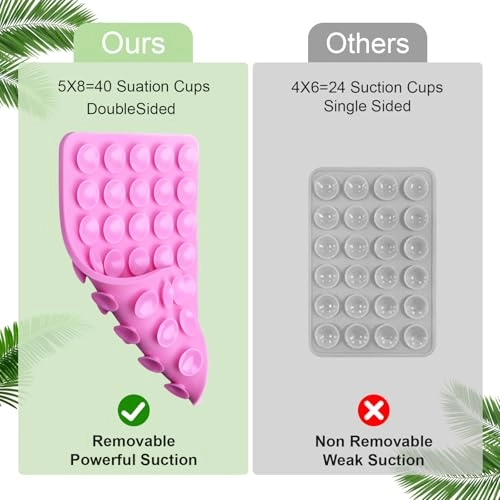 Double Sided Silicone Cup Phone Case Mount