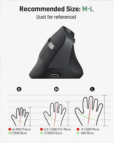 Ergonomic Vertical Mouse - USB A