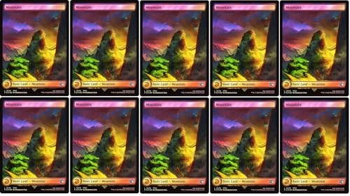 Magic The Gathering Final Fantasy Surge FOIL Full Art Lands - 10pcs