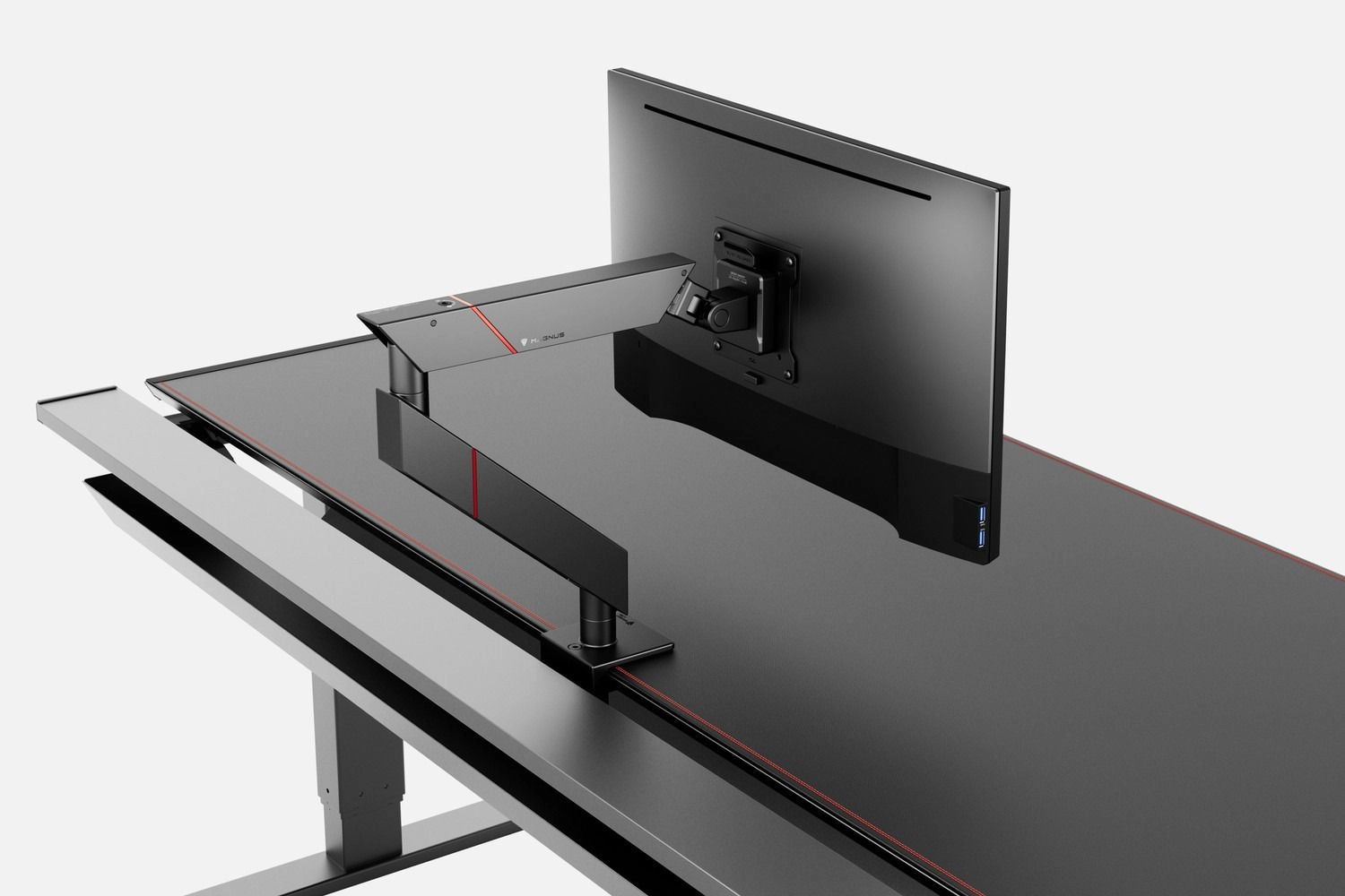 MAGNUS - Single Monitor Arm Black