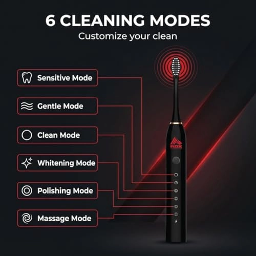 Sonic Toothbrush - 6 Modes USB Powered