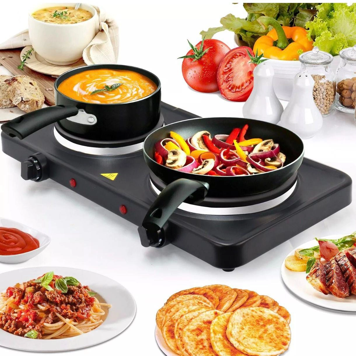 Double Hot Plate Electric Cooker