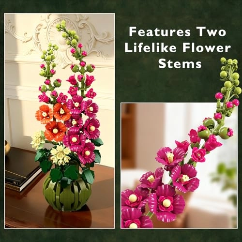 Alcea Rosea Building Set - 974pcs