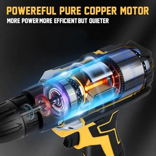 Cordless Screwdriver and Drill Machine - 2 x1.5Ah Battery