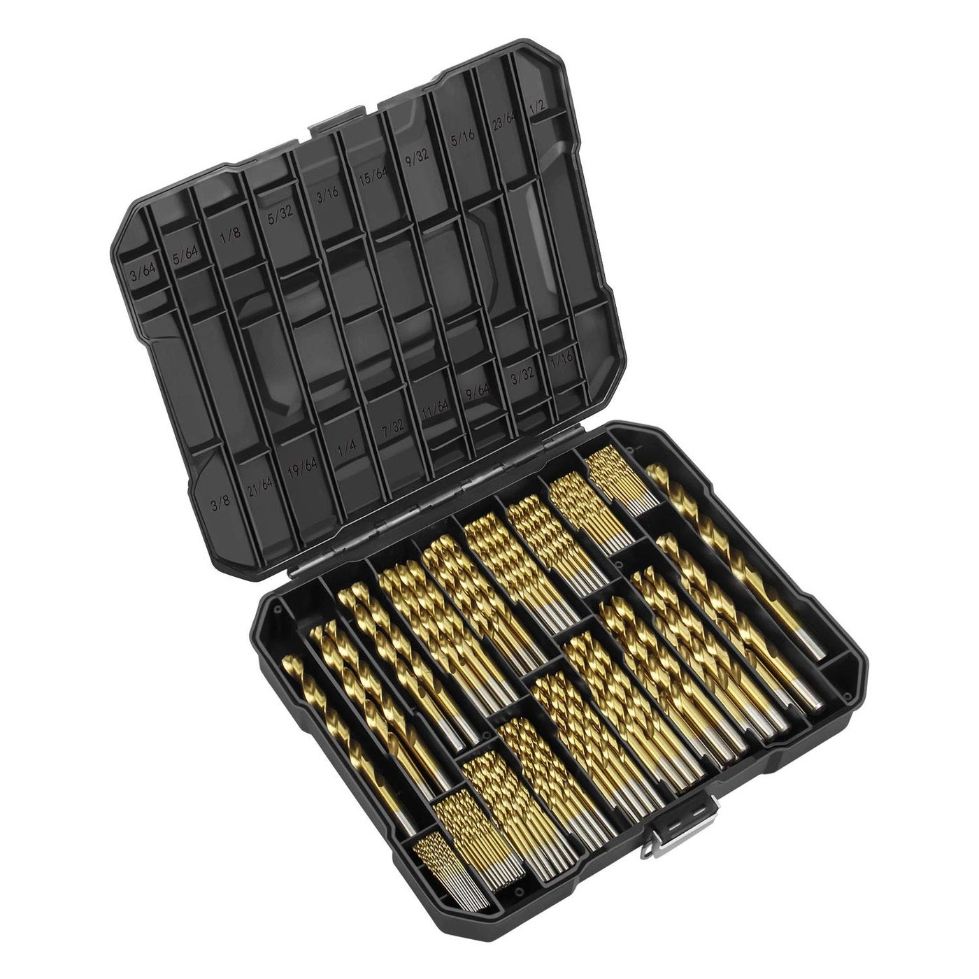 ENERTWIST Drill Bit Kit - Titanium 230-Piece 3/64inch up to 1/2 Inch