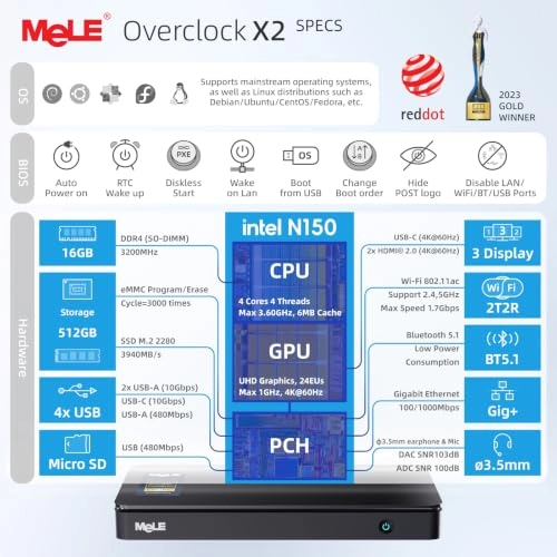 Overclock 4C - N150 16GB 512GB