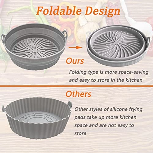Air Fryer Silicone Pot - Silicone 2 Packs
